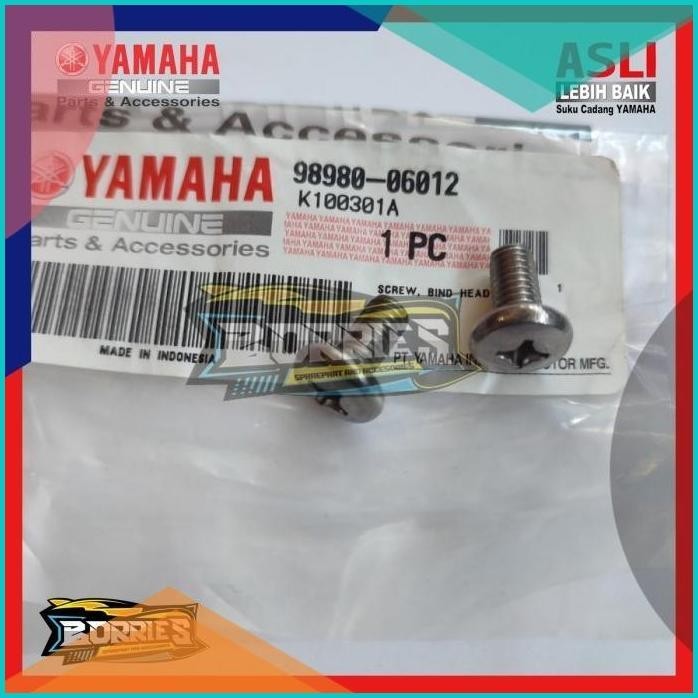 Baut cover knalpot mio nuovo z jupiter z1 original yamaha 98980-06012