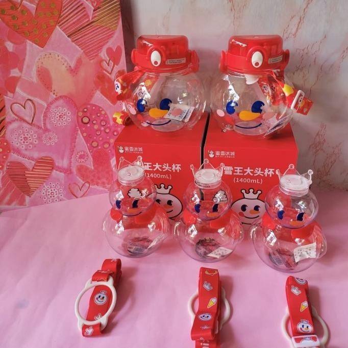BEBAS ONGKIR - Tumbler Mixue Snow King Bottle