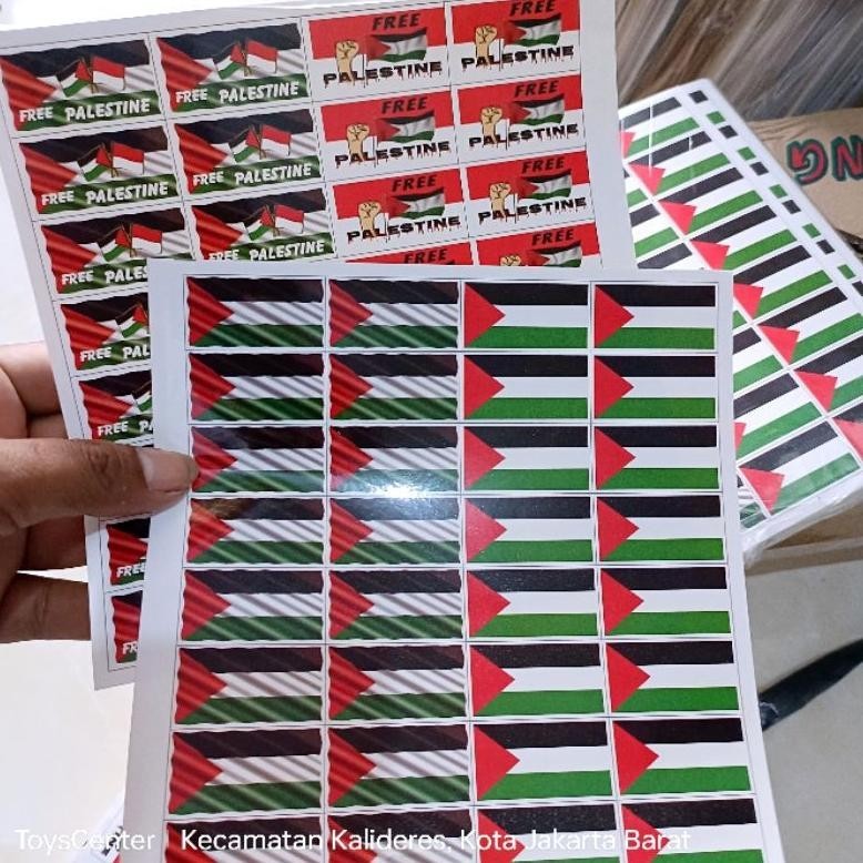 

SDF 10 lembar stiker pipi(320pcs) Indonesia - palestina mix TERLARIS