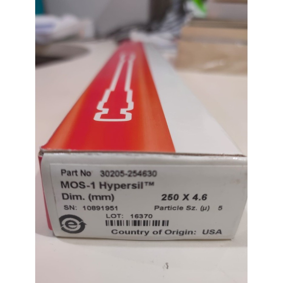 

Ready HPLC Column Thermo Scientific C8 MOS-1 Hypersil 250 x 4,6mm 5u