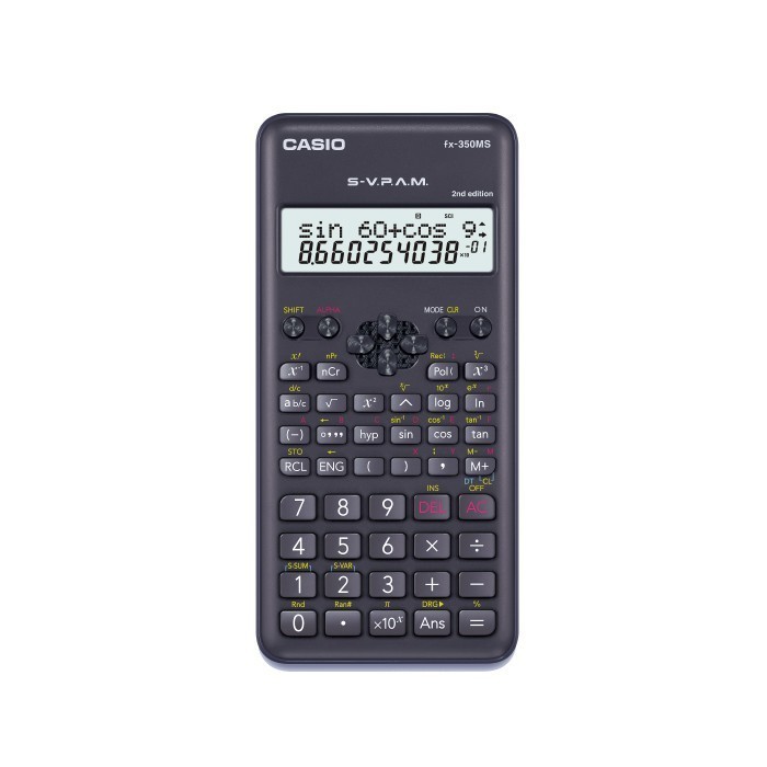 

Ready CASIO FX-350MS 2nd Ed - Kalkulator Sekolah - Scientific - 240 fungsi