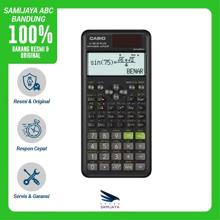 

Ready KALKULATOR CASIO FX 991 ID 2 Generation PLUS Scientific Kalkulator