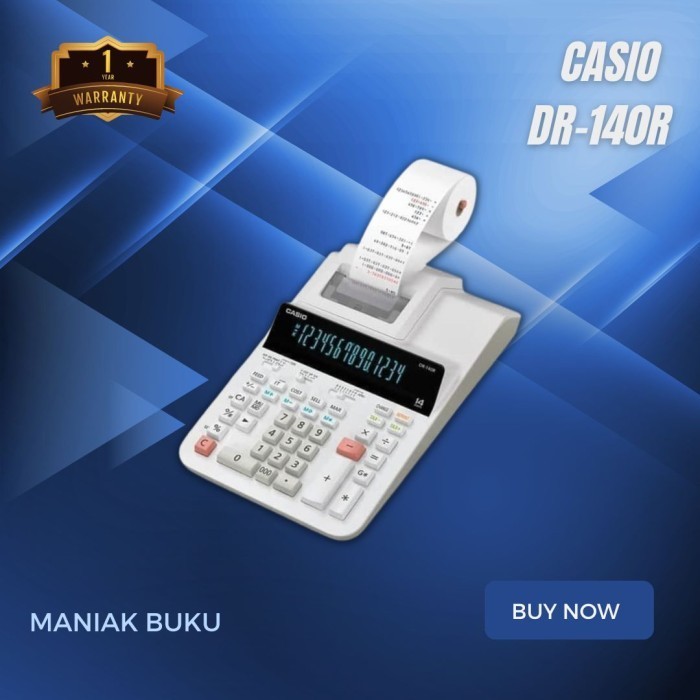 

Ready Kalkulator Casio DR-140R - Kalkulator Struk Printing Calculator 140 R