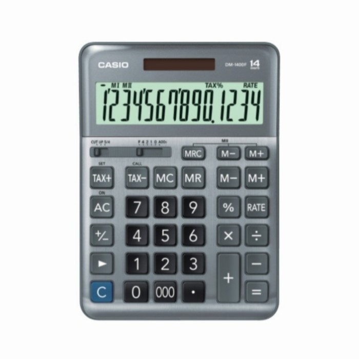 

Ready Kalkulator Casio DM-1400 - Calculator Desktop/Kantor