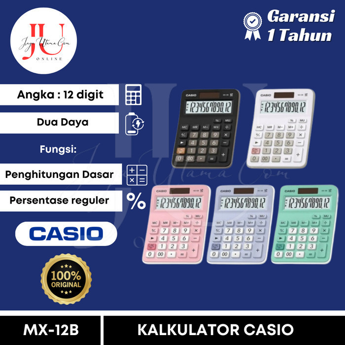 

Ready Calculator Casio MX-12B - Biru Muda