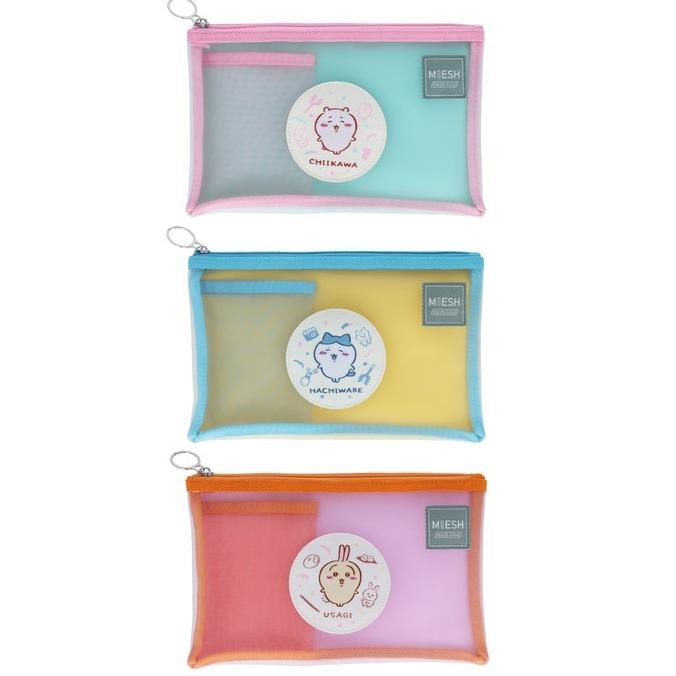 

Sun-Star Miesh Mesh Case B6 Chiikawa Pencil Case Kotak Pensil Storage Pouch Limited Edition