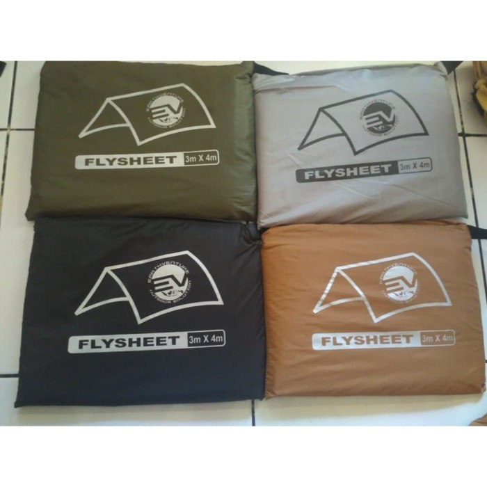 Ready Flysheet fly sheet atap tenda ukuran 3 x 4 m 3x4 no rei eiger tnf