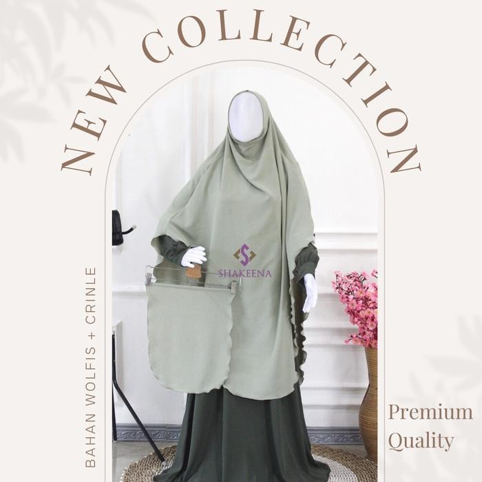 Long Hijab Dagu Malaysia Terbaru- Khimar Dagu Jumbo Syari