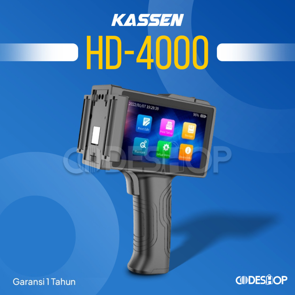 Printer Barcode Kassen Handheld Portable HD-4000 Inkjet Touchscreen