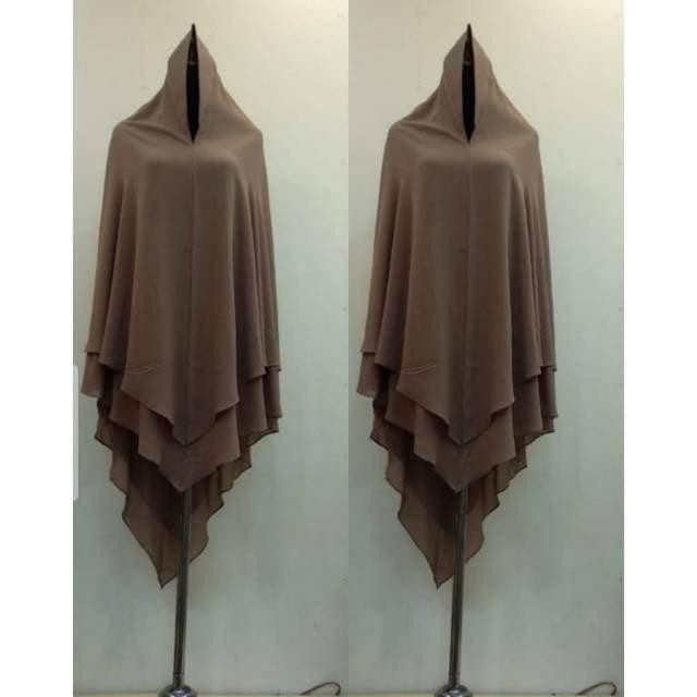 Premium Hijab Ceruti Jumbo Khimar Syari Narnia Ori Jns
