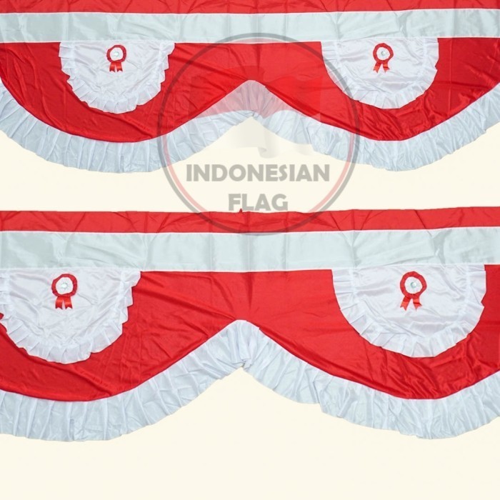 Bendera Merah Putih Rumbai 5 Gelombang 5 Meter