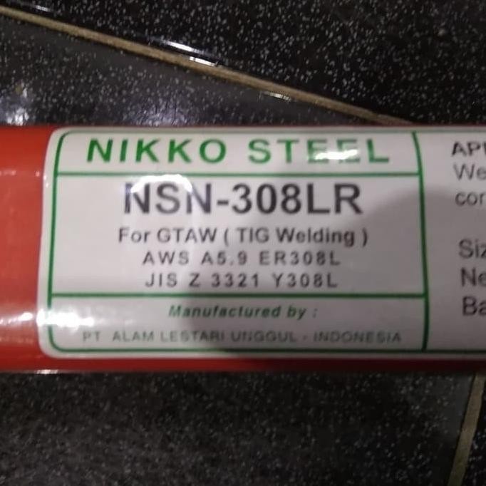 Kawat Las Argon Tig Besi Nsn 308 Lr 1.6 Mm Per Kg Nikko Steel  Ready