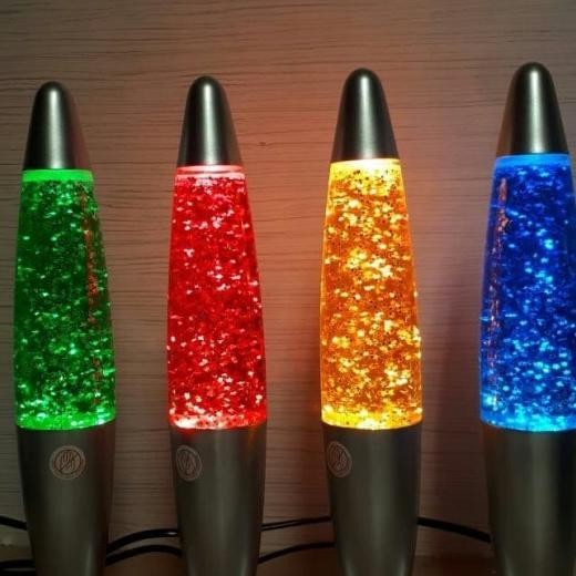 Lampu Meja Lava Lamp Gliter