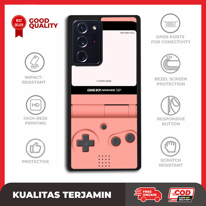 Casing Case Custom Samsung Note 20 10 9 8 7 5 Ultra Plus FE Peach Gameboy AE3199 Hardcase A13