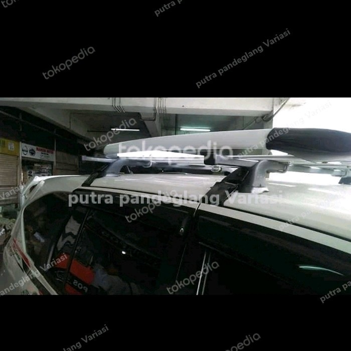 Roof Rak Bagasi Atas + Cross Bar Mobil Calya /Sigra Merek Sun Rack