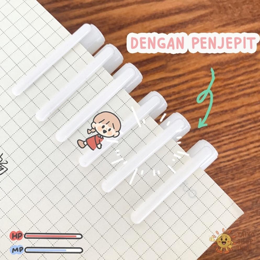 

fth-56 TAIYO Erasable Pen Pack Premium Pulpen Gel Bisa Dihapus 12 pcs Karakter Lucu Motif Kartun Viral