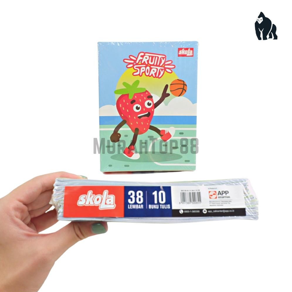 

fx-2 Buku Tulis SKOLA 38 Lembar Murah / Buku Sekolah Anak Bergaris Karakter Sidu Sinar Dunia [PER PACK ISI 10 PCS] Viral