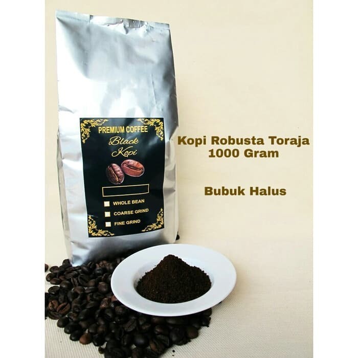 

Secrenada - Kopi Toraja 1000 Gram - Kopi Robusta Toraja 1000 Gram - Bubuk Halus