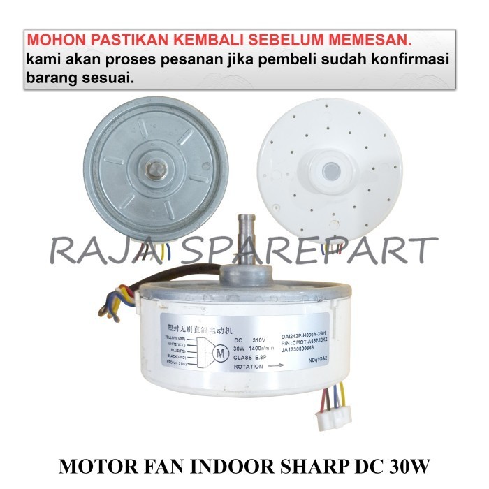{{{{}}] FAN MOTOR/DINAMO KIPAS INDOOR AC SHARP/MOTOR FAN INDOOR AC SHARP 30W