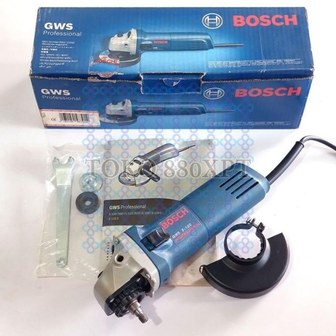 %$%$%$%$] Bosch GWS5-100 GWS 5 100 Gerinda Tangan 4" 100mm Angle Grinder
