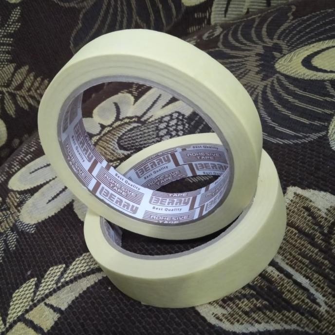 

%$%$%$%$] ISOLASI KERTAS 24 MM 20 METER - MASKING TAPE BERRY 1 INCHI