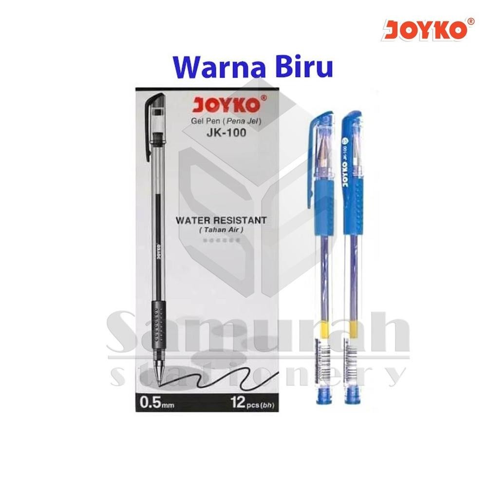 

wdr-75 Gel Pen Joyko JK 100 (Runcing) / JK 100 NT(Jarum) Pulpen GelPen JK-100 0.5 mm / Bolpen Pengel JK100 Viral