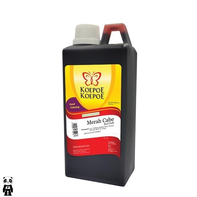 

Terlaris Koepoe Koepoe Pewarna Merah Cabe 1 Liter Food Coloring Red Chilli 1L SALE