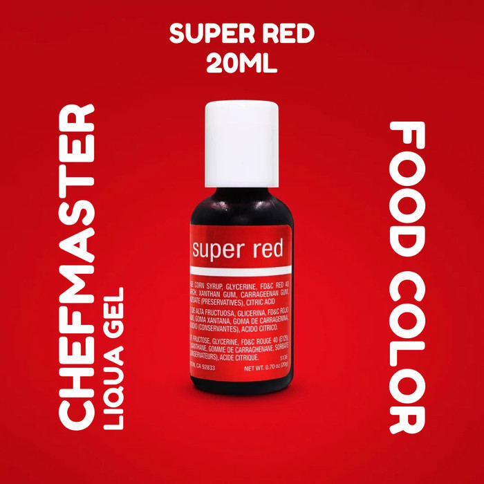 

Terlaris Chefmaster LiquaGel Super Red 20gr SALE