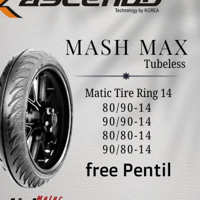 Ban Motor Ascendo Mash Max Ring 14 Tubeless