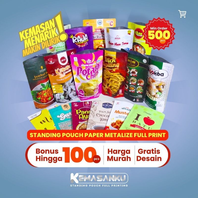 

Kemasan Standing Pouch Full Print