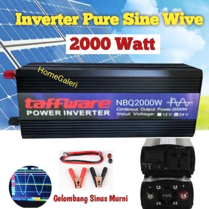 Power Inverter Pure Sine Wave 2000 Watt Dc 12V To Ac 220V Psw Sunyima