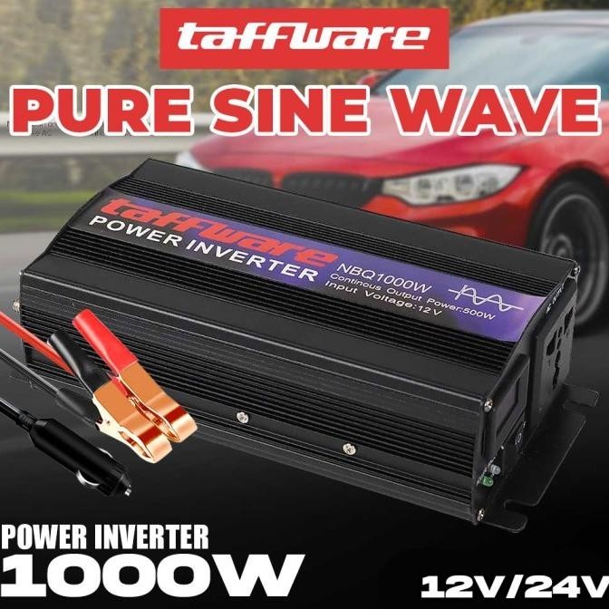 Taffware 1000 Watt Power Inverter Mobil Dc Ke Ac Psw Pure Sine Wave