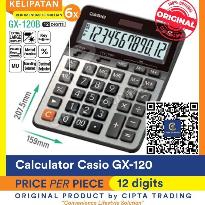 

Calculator - Casio - GX-120