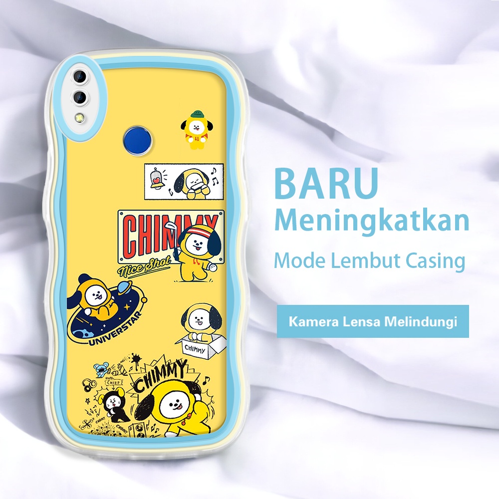 Realme 3 pro C1 C2 C2S A1K 12C Note 7 12 Pro 9s  Casing Ponsel  Pola Cute BTS 21  warna-warni gelomb