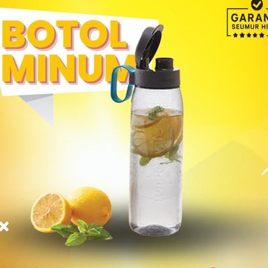 Tupperware Botol Num 750Ml H2Go Bottle With Straw Bpa Free Sedotan