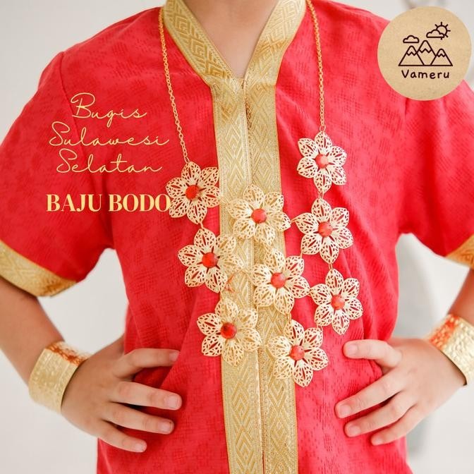 BAJU ADAT ANAK BUGIS BAJU BODO MAKASSAR PEREMPUAN HN32T