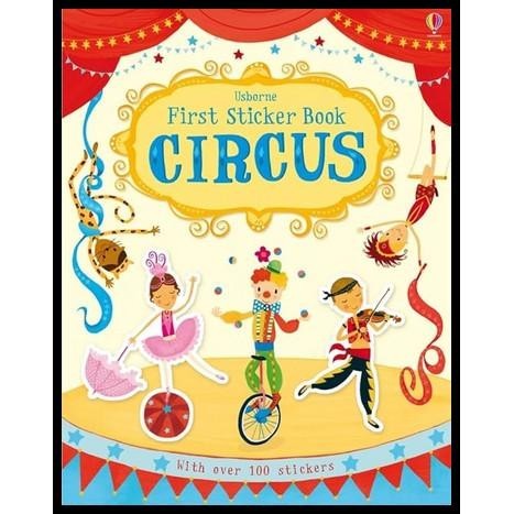 

Usborne First Sticker Book Circus - Children Education Imported Learning Book - Buku Aktivitas Stiker Import Anak Sirkus