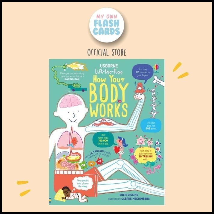 

Usborne How Your Body Works Children Education Book Buku Edukasi Anak