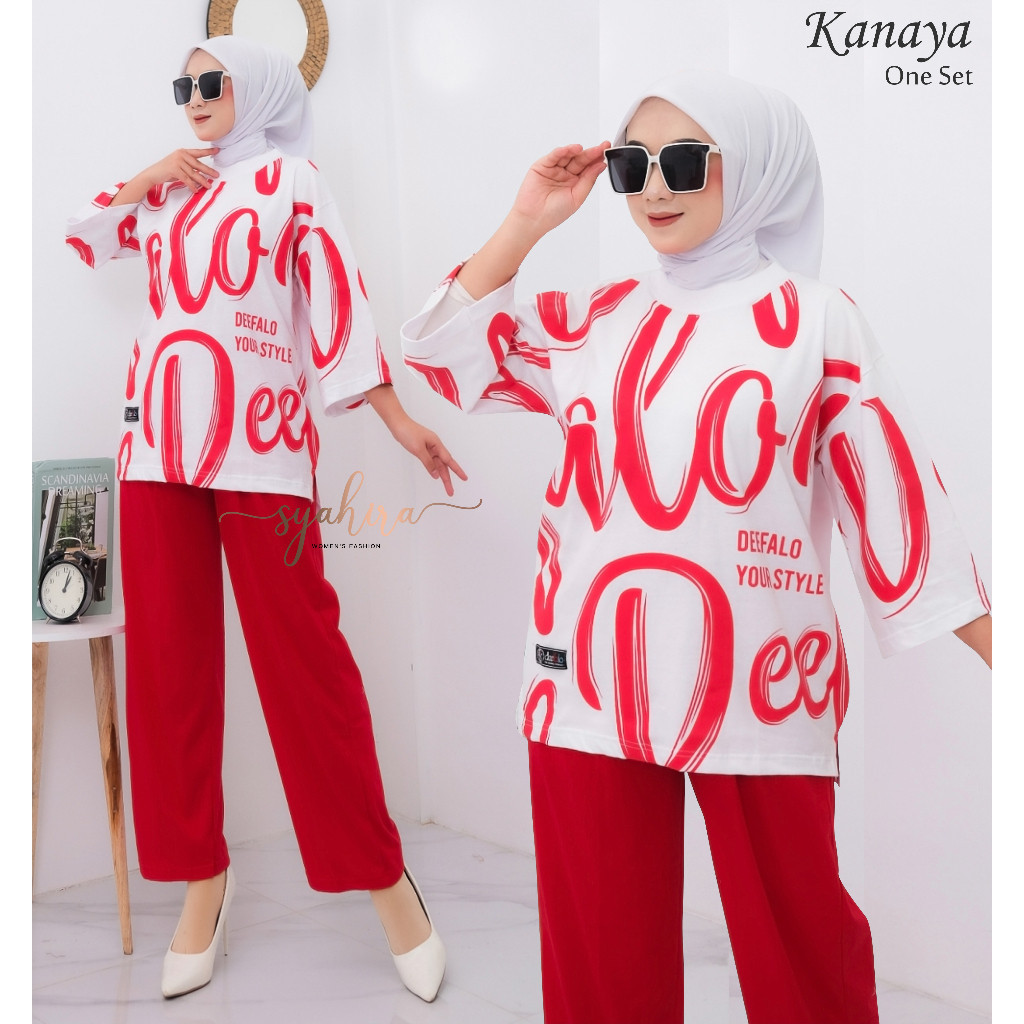 Setelan Kemerdekaan Wanita Lengan Panjang Casual Dewasa Remaja Merah Putih Seteelan Terbaru 2024 Ata