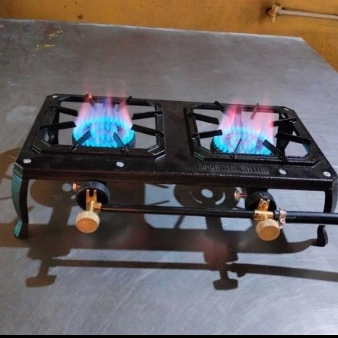 KOMPOR SERIBU MATA 2 TUNGKU+SELANG DAN REGULATOR