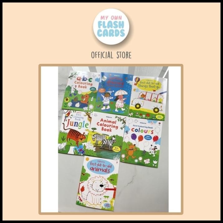 

Usborne First Colouring Book Dot To Dot Activity Imported Buku Impor