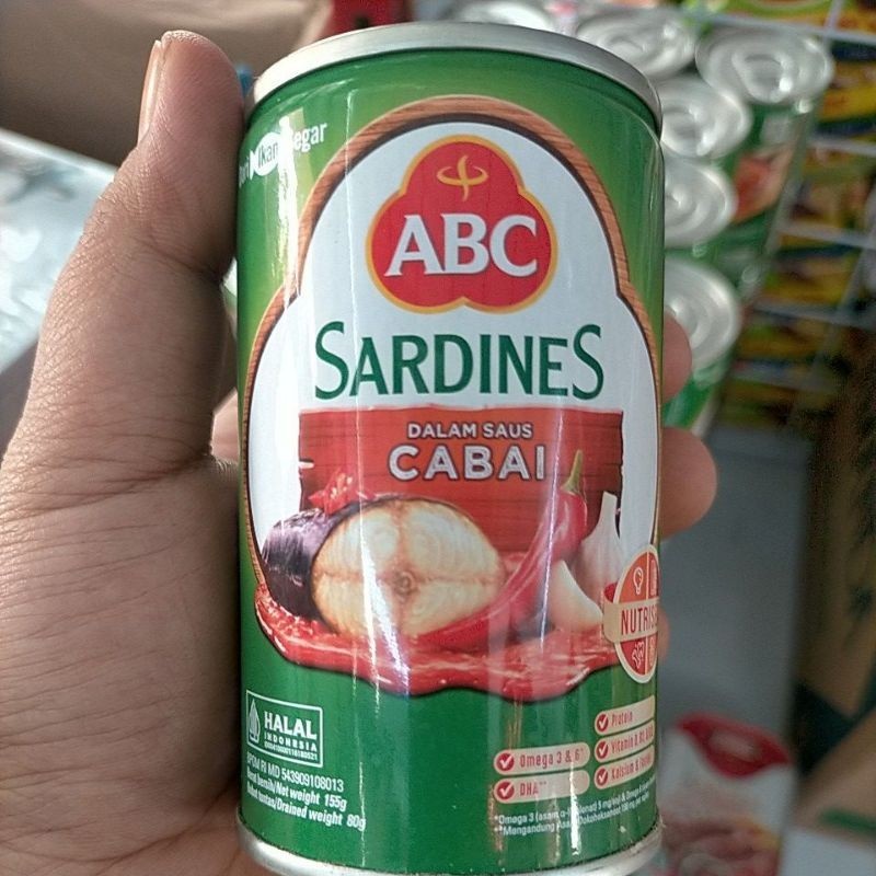 

sardines ABC 155gram sarden cabai