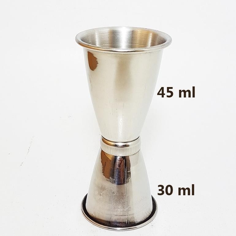 BDF Stainless Steel Jigger Measurement Cup 30/ 45 ml cc Gelas Ukur Kecil TERLARIS