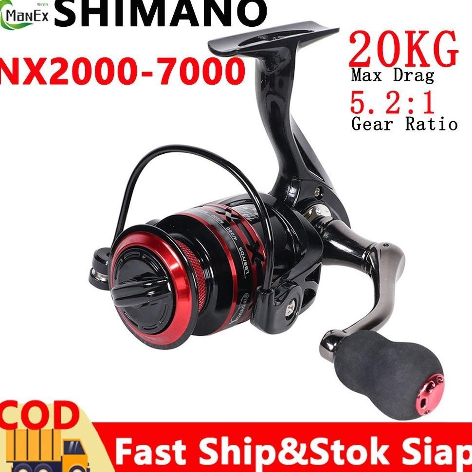 Viral CodMax Drag 20Kg Reel Pancing Shimano Reel Pancing Murah Kuat Power Handle Nx2000-7000 Spinnin