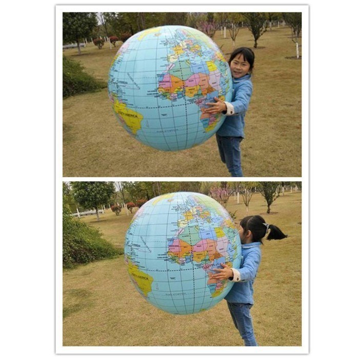 Ars [Suzume] Globe Peta Dunia Untuk Anak Balon Bola Dunia Globe Ukuran Besar Terlaris