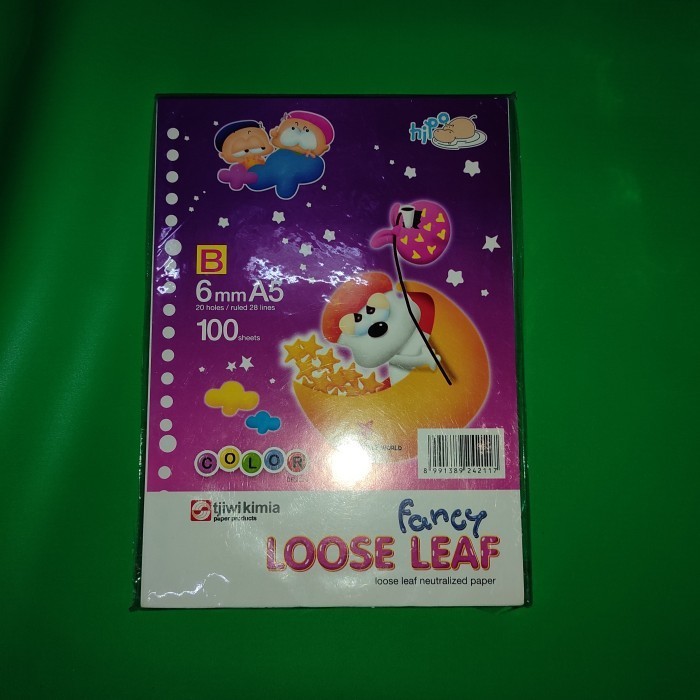 

best seller] LOOSE LEAF FANCY 6mm A5 Isi File Binder 100 Lembar Neutralized Paper