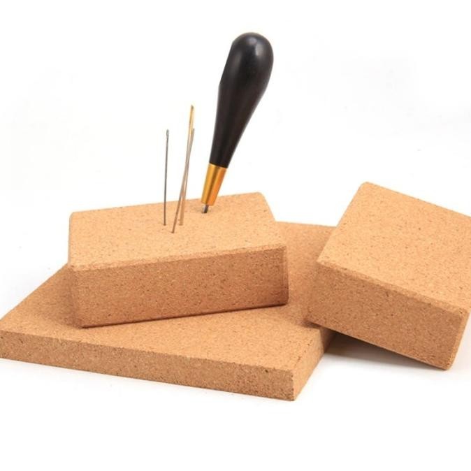 

#####] Natural Cork Mat Tempat Alas Tool Awl Jarum Leather Tools