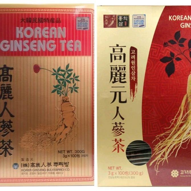 

Korean Ginseng Tea 100 Sachet/Korea Ginseng/Teh Ginseng