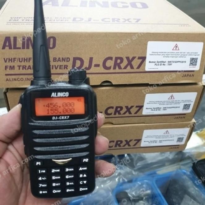 HT ALINCO DJ-CRX7 DUALBAND - HT ALINCO DJ CRX 7 VHF / UHF GARANSI