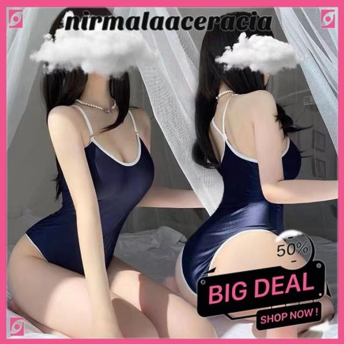 DRESS SEXY WANITA SET SUSPENDER KETAT ROK MINI BAJU TIDUR NIRMALA ACERACIA CANGGIH 
